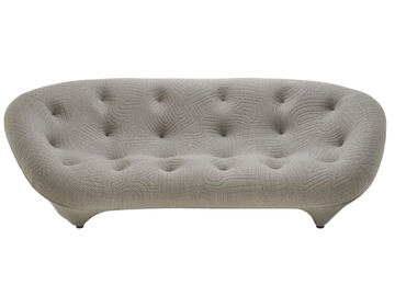PLOUM - 3 seater tufted fabric sofa by Ligne Roset - view 2